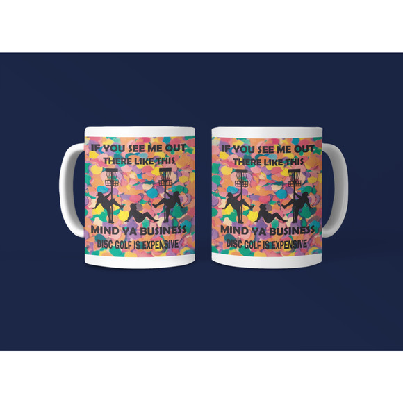 Coffee Mug DISC GOLF FUNNY Stripper Man Novelty Cup Gift For Men Him - Picture 7 of 9